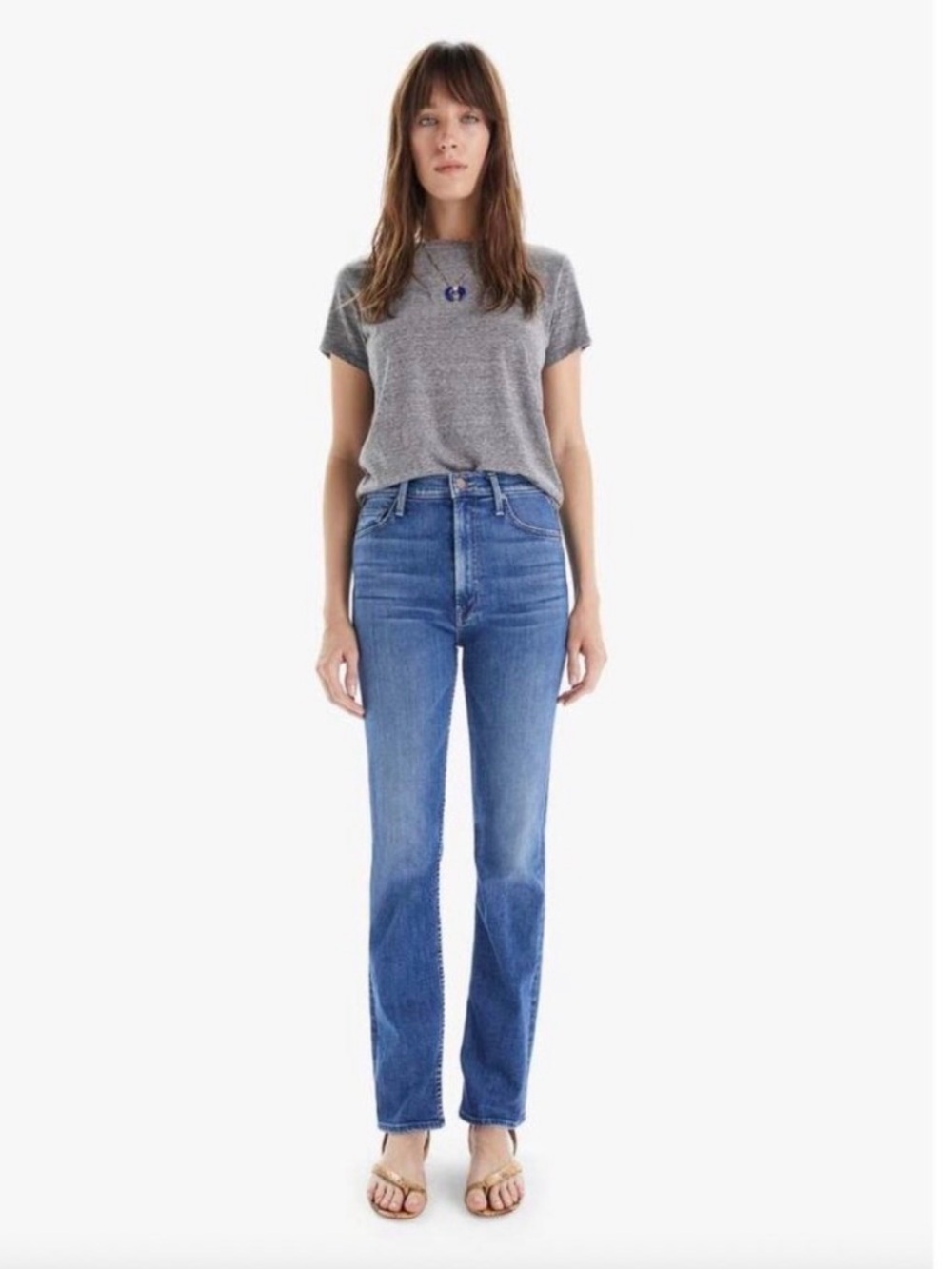 Mother High Waisted Rider Skimp Jeans Women’s Size 26 First Mate Medium Wash